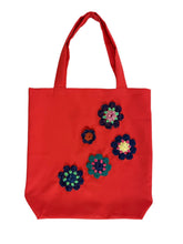 Carica l&#39;immagine nel visualizzatore di Gallery, Borsa in tessuto con applicazioni
