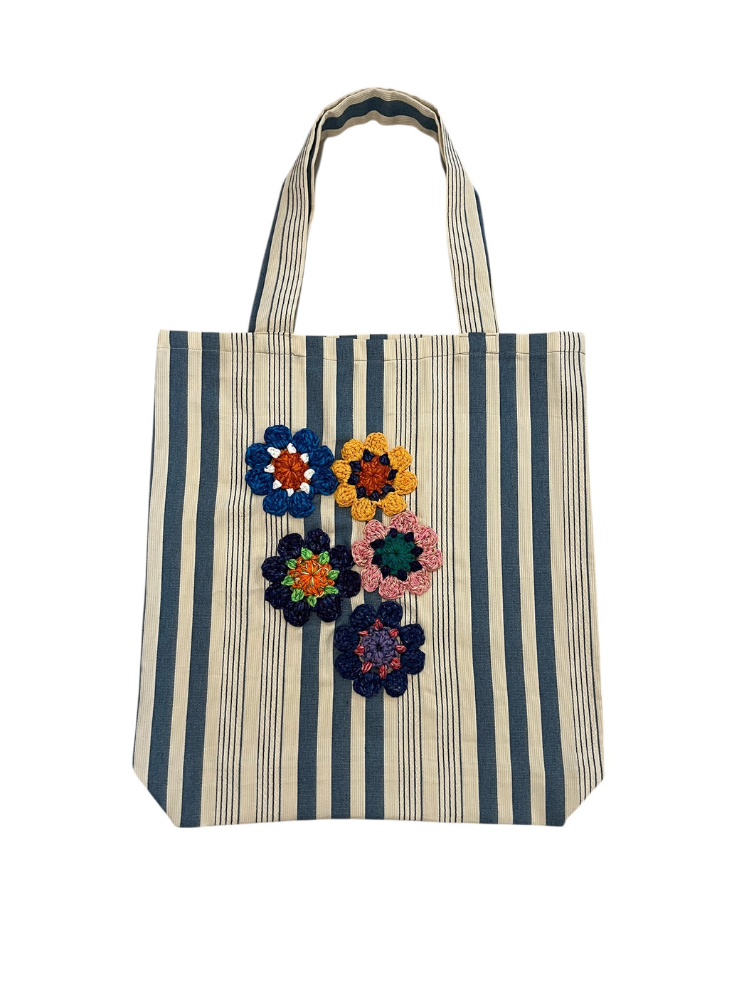 Borsa in tessuto con applicazioni